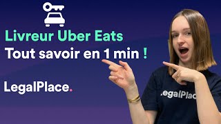 Devenir livreur UberEats  tout savoir en moins d1 min [upl. by Imojean]