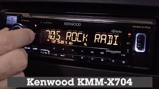 Kenwood Excelon KMMX704 Display and Controls Demo  Crutchfield Video [upl. by Ahsii]