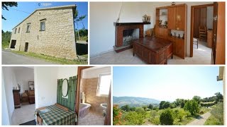 Renovated country house in stone with olives trees for sale in Italy Abruzzo Roccaspinalveti [upl. by Jeremiah292]