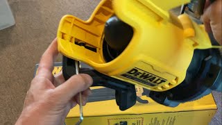 Dewalt DCBL722 Blower remove nozzle attachment by releasing the lock [upl. by Arimahs]