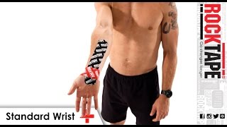 RockTape  Kinesiology Tape Instruction  Wrist [upl. by Ynohtnaeoj]