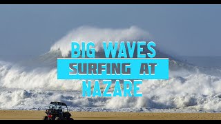 Big wave surfing at Nazaré Portugal [upl. by Neumark771]