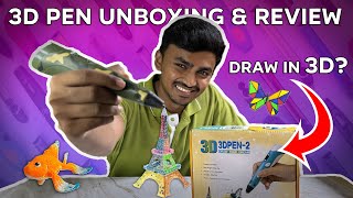 3D Pen Unboxing and Review  How to use 3D Pen [upl. by Diskin]