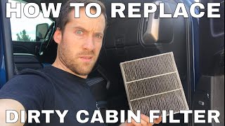 How To Replace Cabin Filter in 20142018 Sierra Silverado Suburban Tahoe [upl. by Kcirddahc]