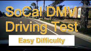 SoCal DMV Driving Test – EASY Difficulty – Nervous Student – Low Stress [upl. by Cori]