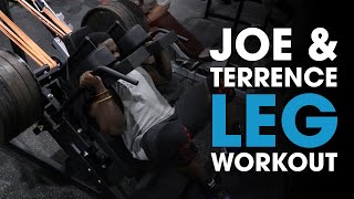 Joe Bennett amp Terrence Ruffin Leg Workout [upl. by Adnahs]