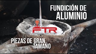 Fundición de aluminio en arena para piezas de gran tamaño  Aluminum sand casting for big items [upl. by Drallim642]