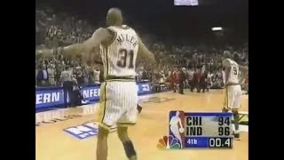 Reggie Miller Game Winner vs Bulls in 1998 Eastern Conference Finals [upl. by Ramsay]