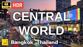 4K HDR  Walking CentralWorld Outdoor Event Space Bangkok’s Vibrant Public Plaza  Bangkok [upl. by Pinsky]