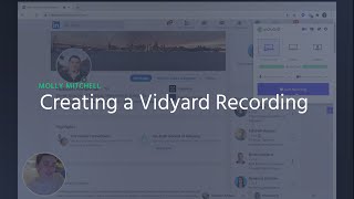 Creating a Vidyard Recording [upl. by Qulllon]