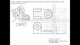 Engineering Drawing Tutorials  Orthographic Drawing solution T 67 [upl. by Prue]