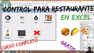 Control de Restaurante en Excel  Curso completo VBA  01 [upl. by Featherstone]