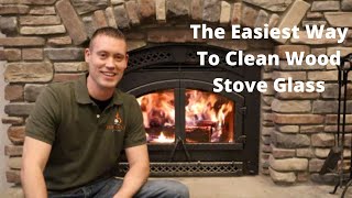 The Easiest Way To Clean Wood Stove Glass [upl. by Bruell]