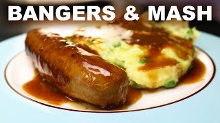 Quick bangers and mash  onion and Marmite gravy  Irish champ [upl. by Aimit]