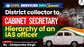 What is The Hierarchy in Indian Administrative Services IAS From IAS IPS IFS to Cabinet Secretary [upl. by Anaic719]