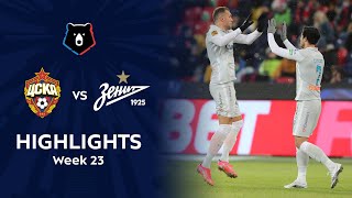 Highlights CSKA vs Zenit 23  RPL 202021 [upl. by Nnairrehs]