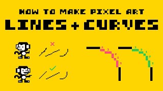 Constructing Lines and Curves in Pixel Art Tutorial [upl. by Nohsauq]