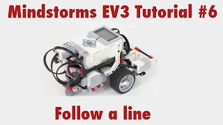 Mindstorms EV3 Tutorial 6 Use the color sensor to follow a line [upl. by Esele]