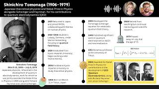 Shinichiro Tomonaga Biography [upl. by Arutak]