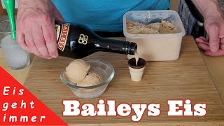 Cremiges Baileys Eis selber machen 👉 Rezept mit und ohne Alkohol [upl. by Barrus]