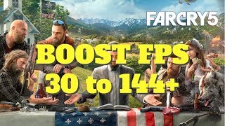 Far Cry 5  How to BOOST FPS and performance on any PC [upl. by Vivi]