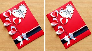 The easiest way to make a Origami Valentines Day Card in 5 minutes Valentine Cards Handmade Easy [upl. by Niala738]