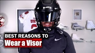 Top 5 Reasons to and Not to Wear a Football Visor [upl. by Halladba550]