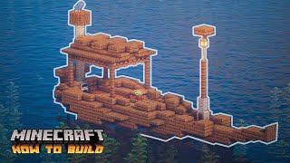 Minecraft How to Build a Small Boat Quick Tutorial [upl. by Lenoil801]