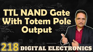 TTL NAND Gate with Totem Pole Output Circuit and Working [upl. by Ainslee556]