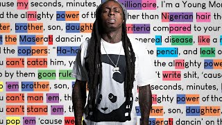 Lil Wayne  A Milli  Rhymes Highlighted [upl. by Haggi]