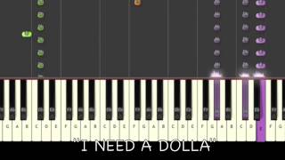 ♫ Aloe Blacc  I Need A Dollar Piano Tutorial ♫ [upl. by Yssis662]