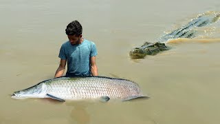 Crocodile Attacks Man While Fishing  Crocodile attack fisherman  crocodile attack stories part 16 [upl. by Hamirak]