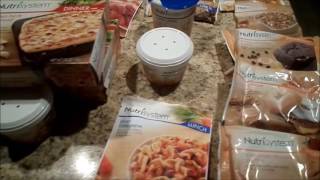 Nutrisystem WalMart 5 day meal plan [upl. by Enilatan]