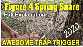 FIGURE 4 SPRING SNARE — quotAWESOMEquot Trap Trigger — Full tutorial [upl. by Eileen]