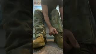 How to properly blouse your boots in Dpcu uniform with no lackeys tutorial [upl. by Naziaf]