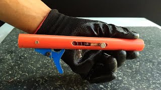 how to make pvc marble gun and nerf gun trigger best for homemade air gun [upl. by Atirehs]