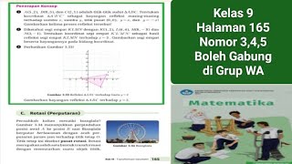 Matematika Kelas 9 Kurikulum Merdeka Halaman 165 Nomor 345 [upl. by Etsirhc443]