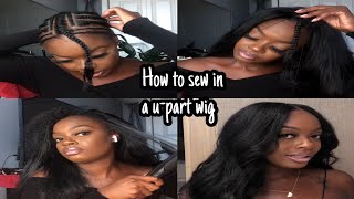 How to sew in a upart wig aka removable sewin [upl. by Netsyrc62]