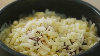 4K VIDEO 눈으로 먹는 치즈밥  Cheese Rice  Honeykki 꿀키 [upl. by Amjan]