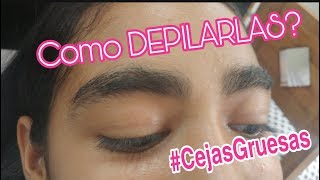 Depilación de CEJAS GRUESAS con CERA ❤️ [upl. by Cl]