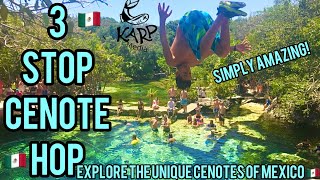 Exploring Cenotes in Mexico on the 3 Stop Cenote Hop [upl. by Redienhcs]