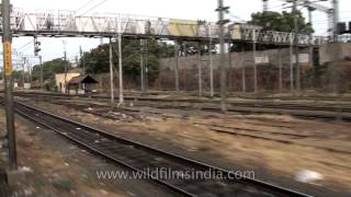 Train departs from Erode junction Tamil Nadu [upl. by Jet478]