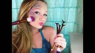 Magical Mermaid Makeup Brush Review With Princess Ella [upl. by Ameg]