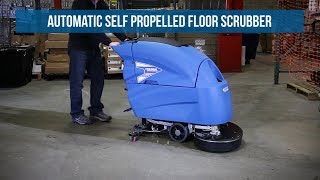 Global™ Auto Floor Scrubber 26quot Cleaning Path [upl. by Eineeuq]