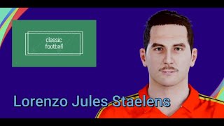 Lorenzo Jules Staelens  PES Clasico Face Bodyamp Stats [upl. by Nnylyma]