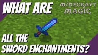 Minecraft Magic What Enchantments Can Go on a Sword in Minecraft  Minecraft GOD Sword Avomance [upl. by Whyte]