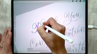 How to Import PDF into Procreate Calligraphy Skool Worksheets [upl. by Emixam]