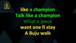 Buju Banton  Champion With Vocals Karaoke Version [upl. by Olecram66]