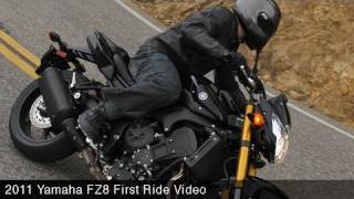 MotoUSA First Ride 2011 Yamaha FZ8 [upl. by Relly]