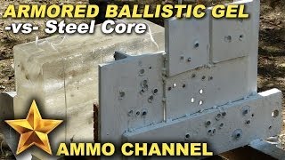 Armored Ballistic Gel vs 762x54r Steel Core [upl. by Saks]